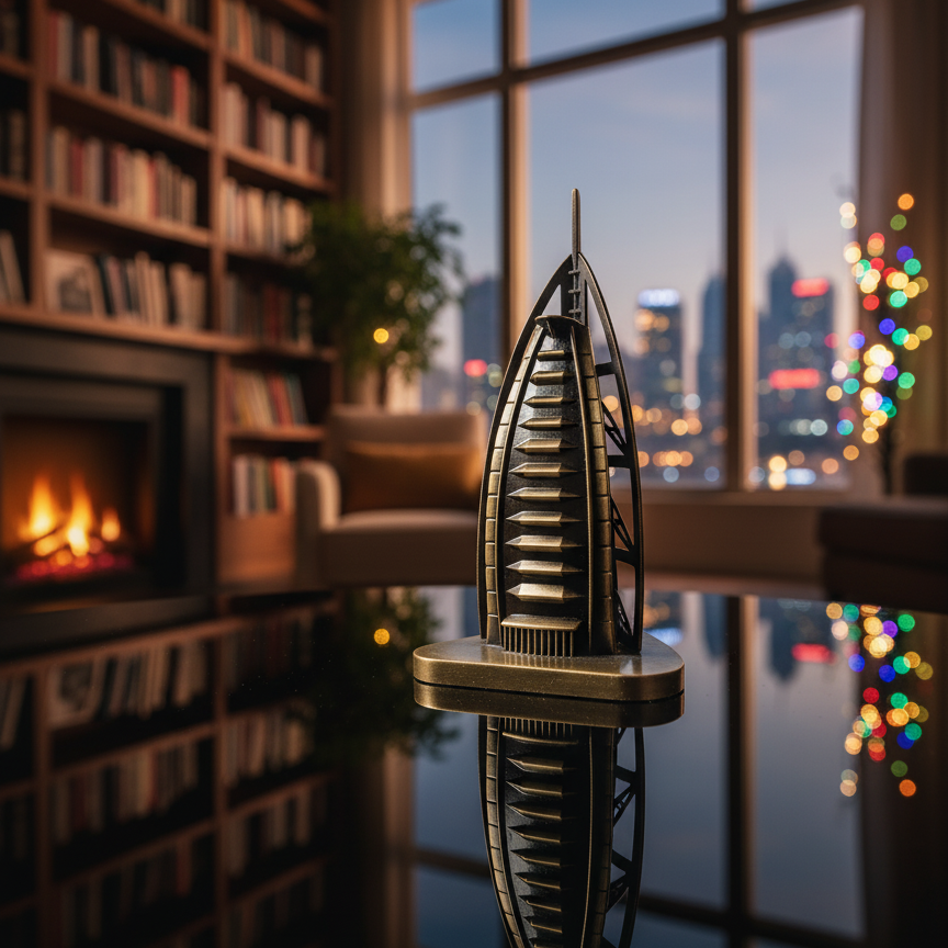 Burj Al Arab Brass Miniature