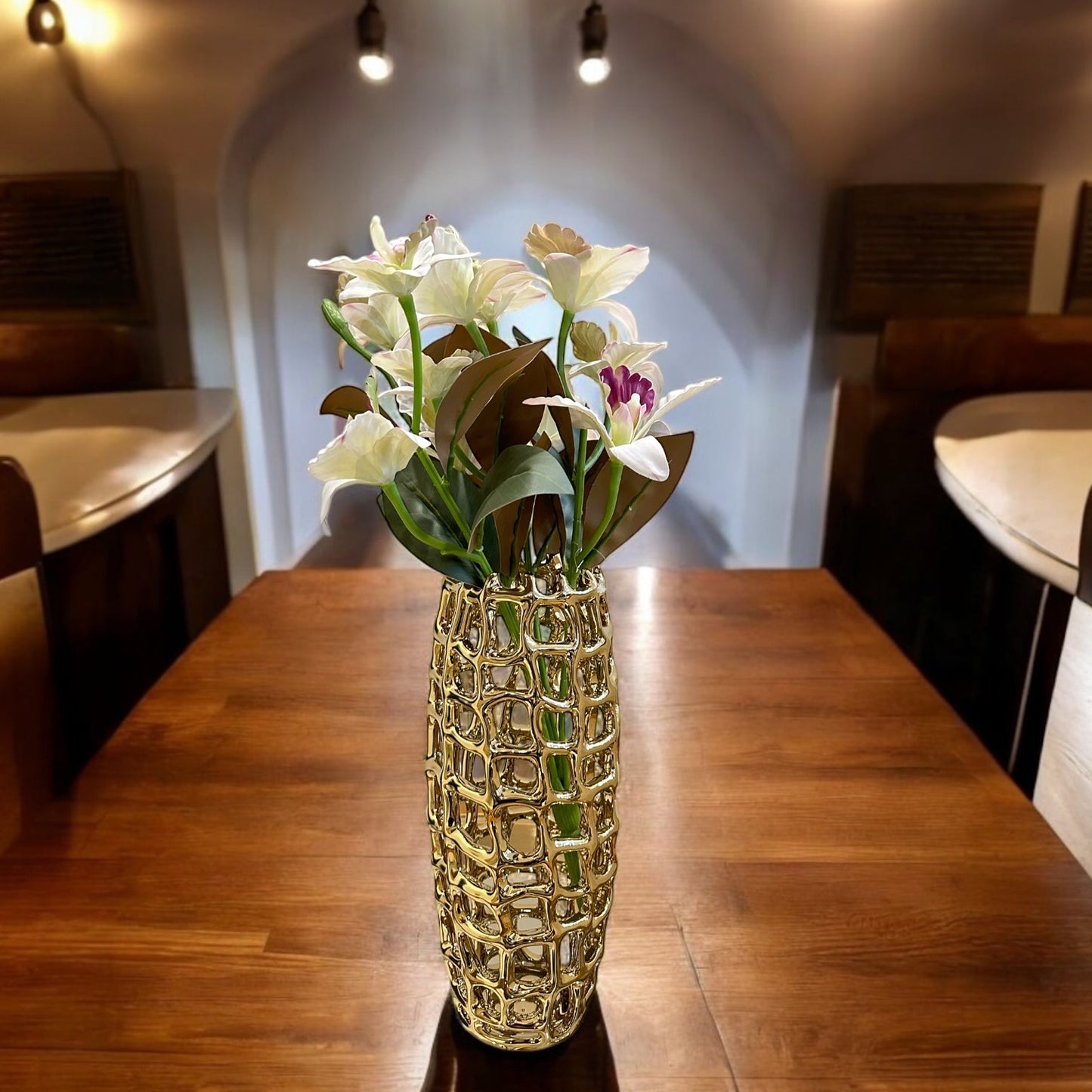 GOLDEN HONEYCOMB - VASE