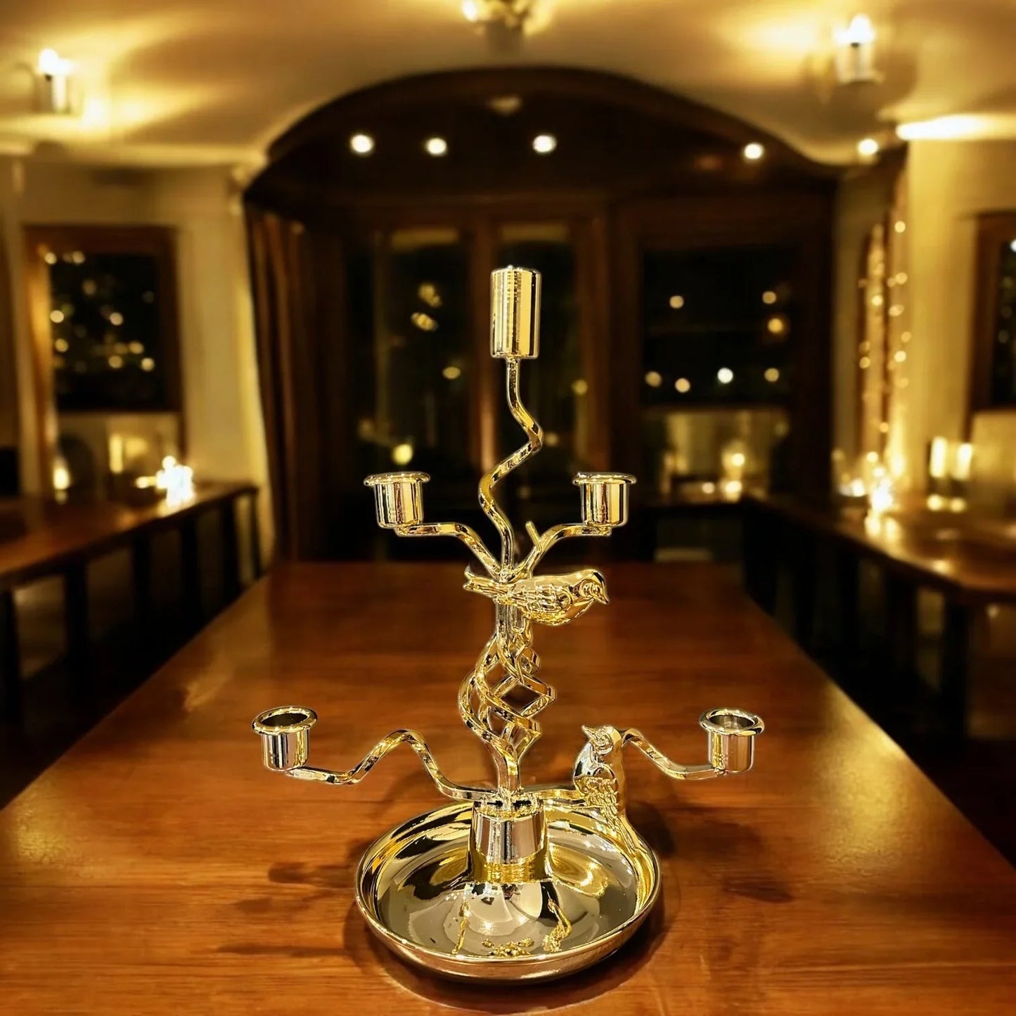 FEATHERED FLAME - CANDLEHOLDER