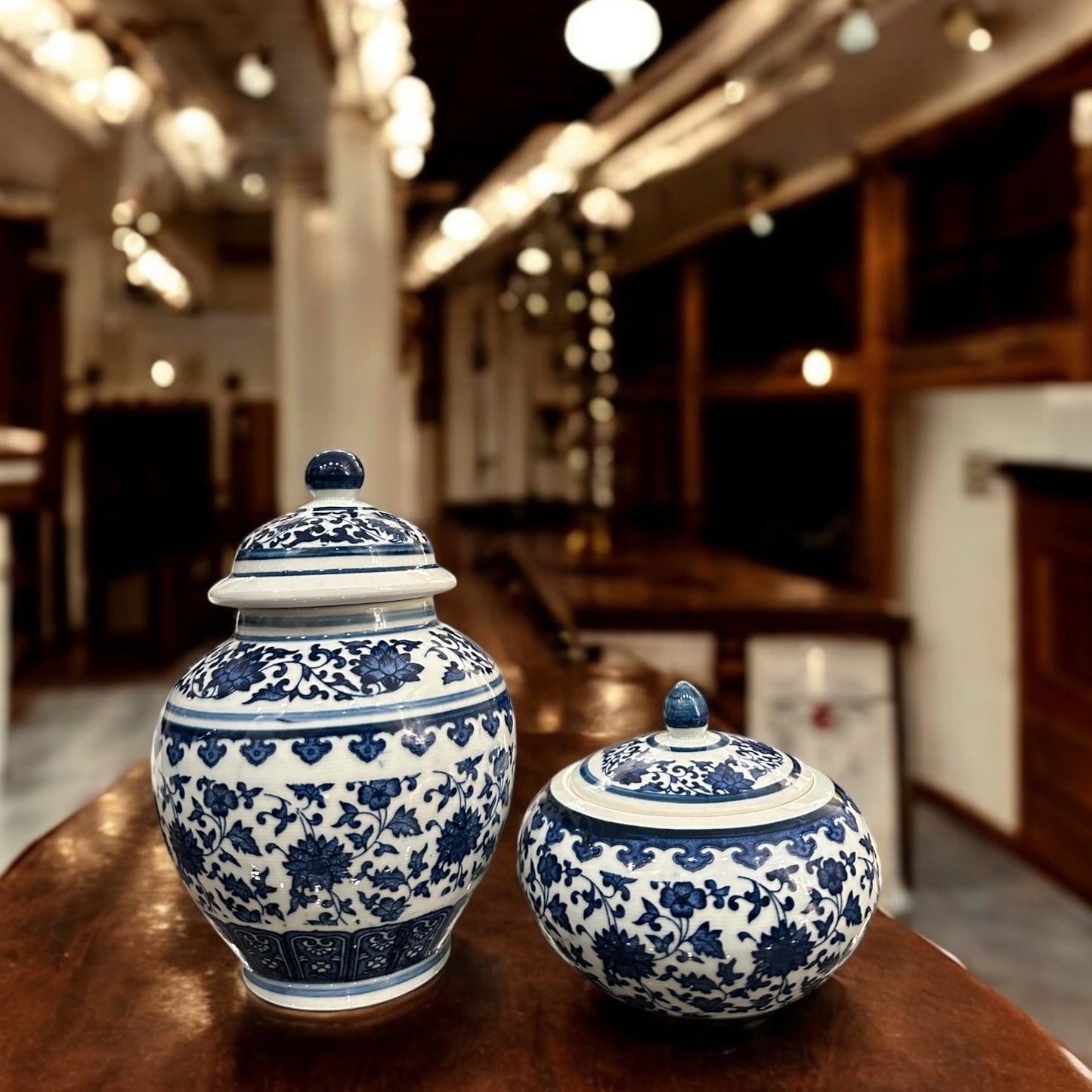 SAPPHIRE ELEGANCE - CERAMIC CANDY JAR