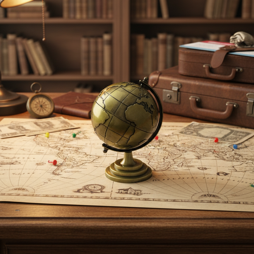 Vintage World Globe