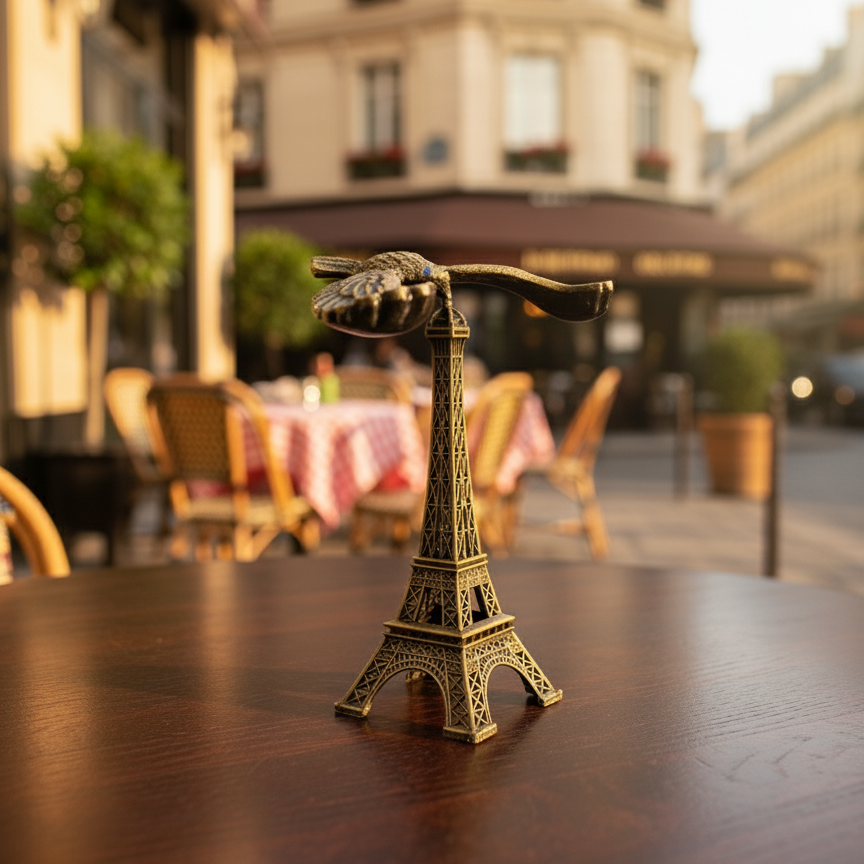 Eiffel Tower & Bird Sculpture