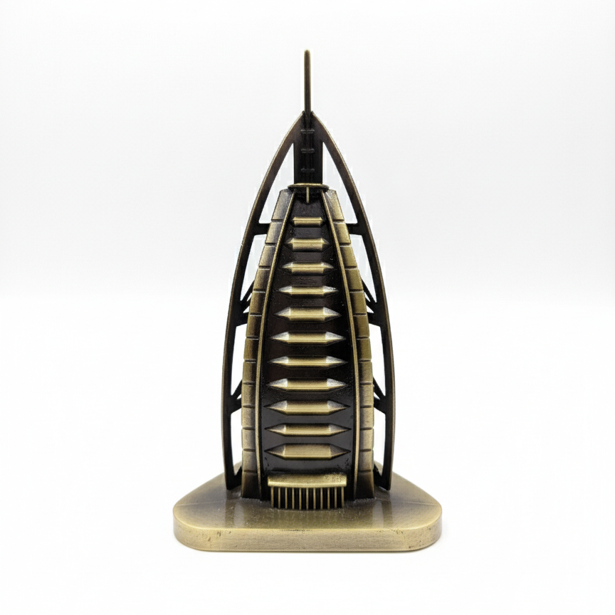 Burj Al Arab Brass Miniature