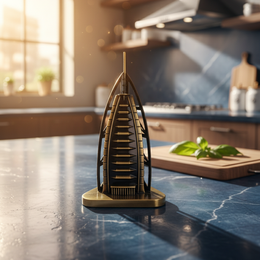 Burj Al Arab Brass Miniature