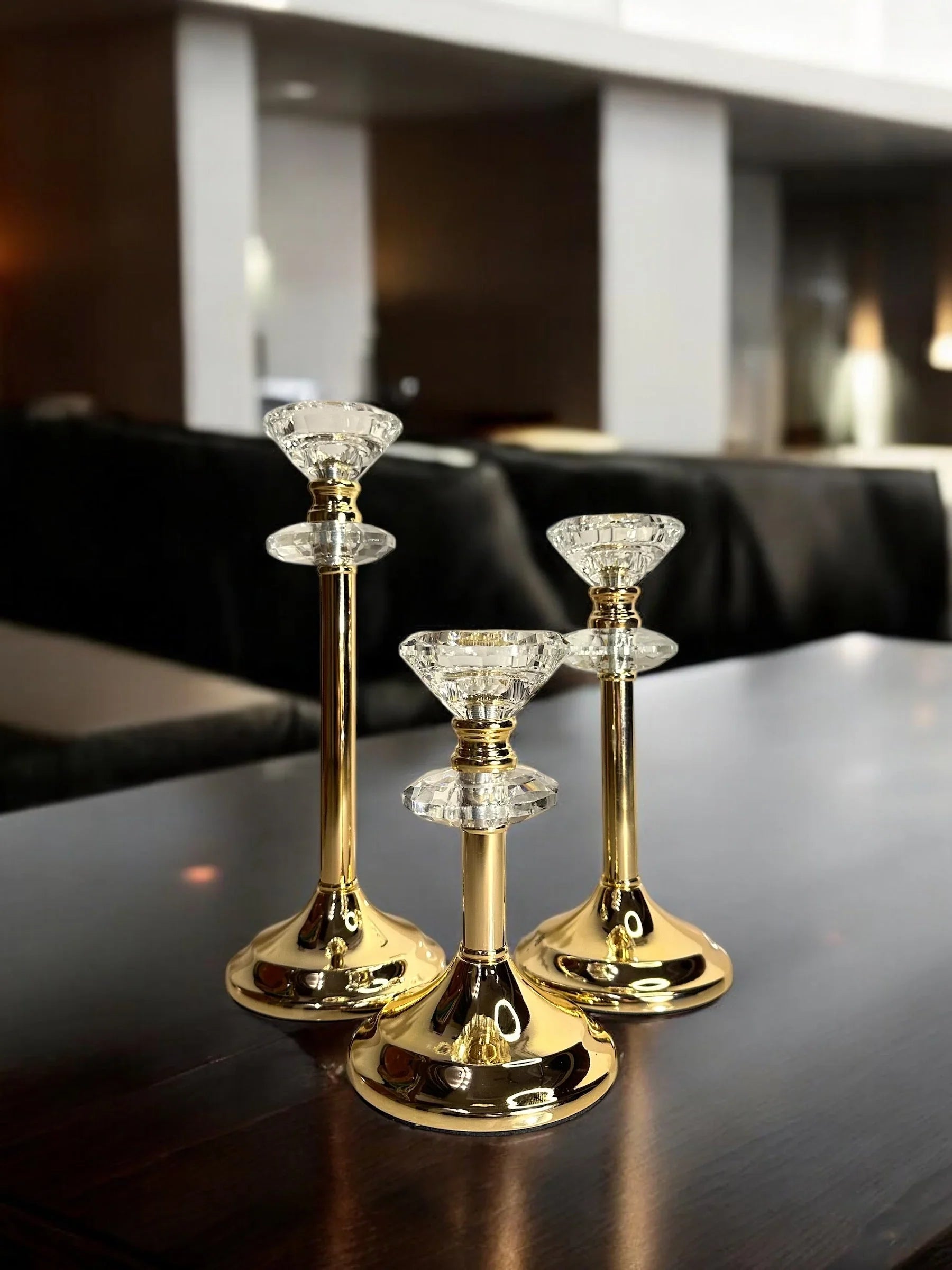 METAL CANDLE HOLDER 3-P SET