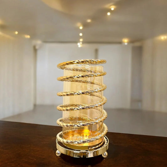 SPIRAL METAL CANDLE HOLDER