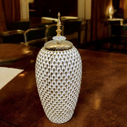 CERAMIC CANDY JAR (L)