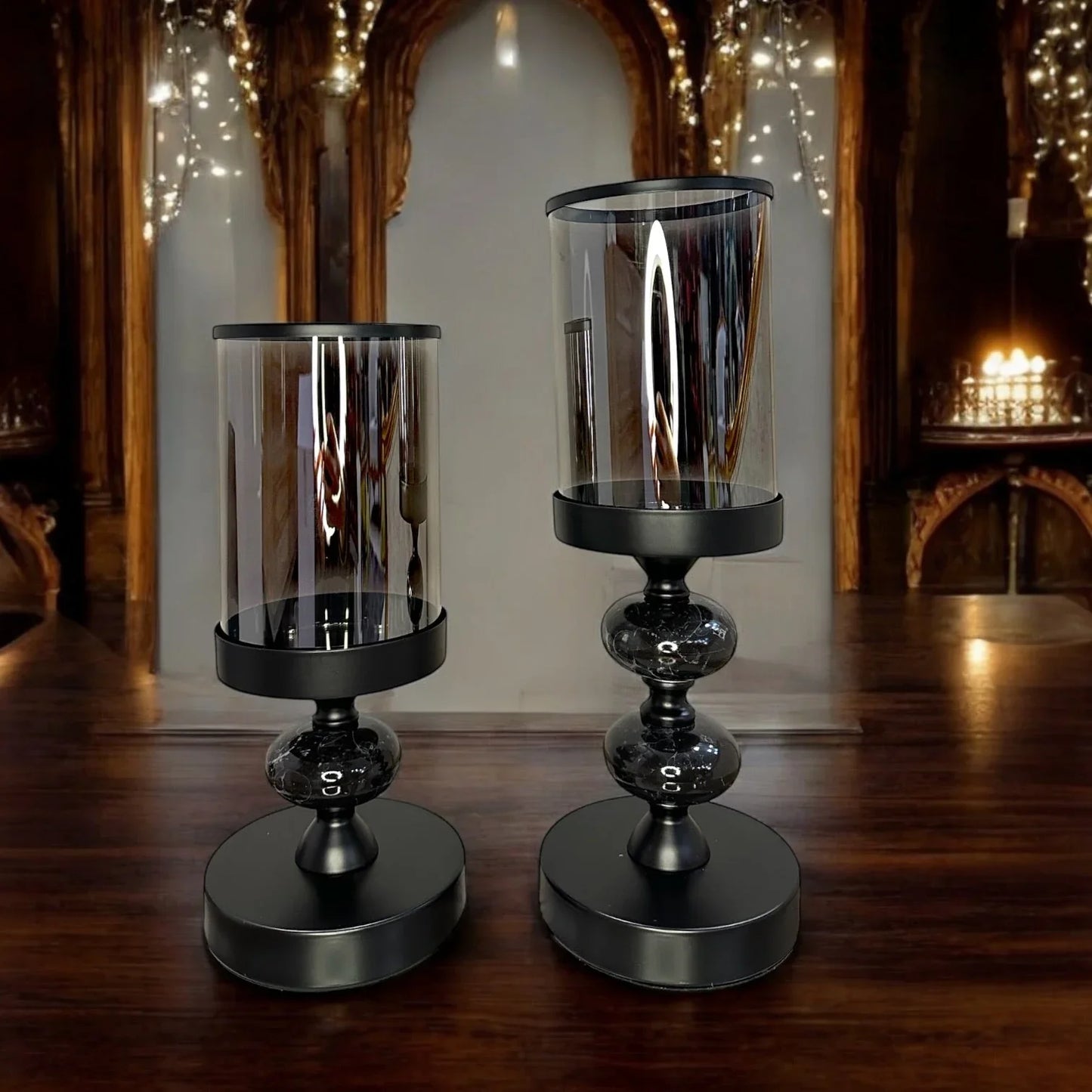 MAGNETIC MARBLE CANDLE HOLDERS