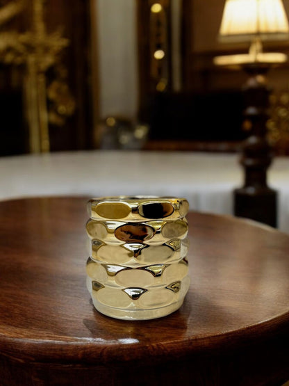 MINI GOLDEN CERAMIC VASE