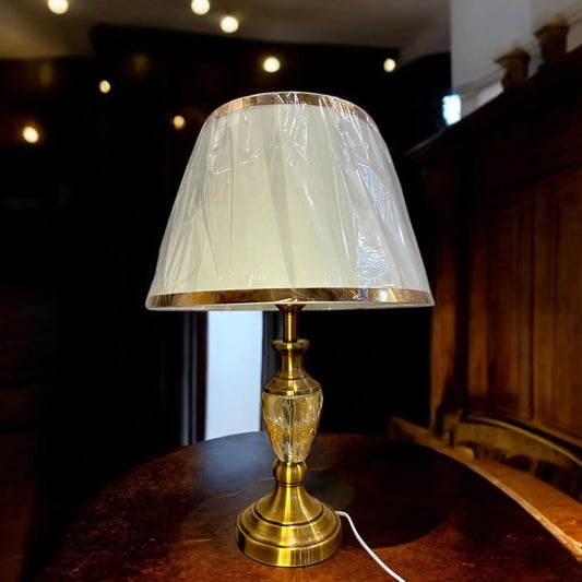 BRASS CRYSTAL LAMP